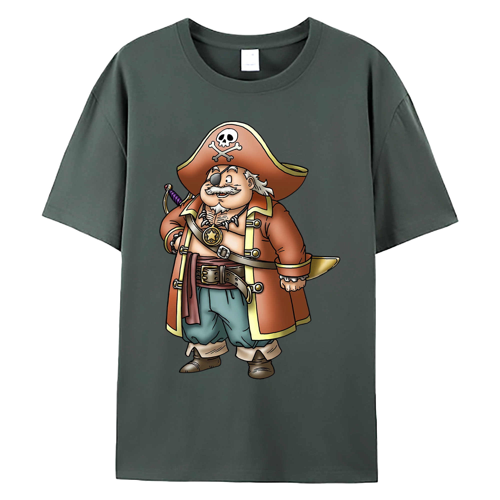 （画像用） ドラゴンクエスト Doragon Kuesuto Dragon Quest 綿100％ メンズ半袖Tシャツ｜肌触りやわらか＆通気性